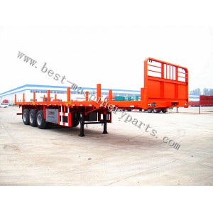 FLAT BED SEMI TRAILER, Container transport semi-trailer from China